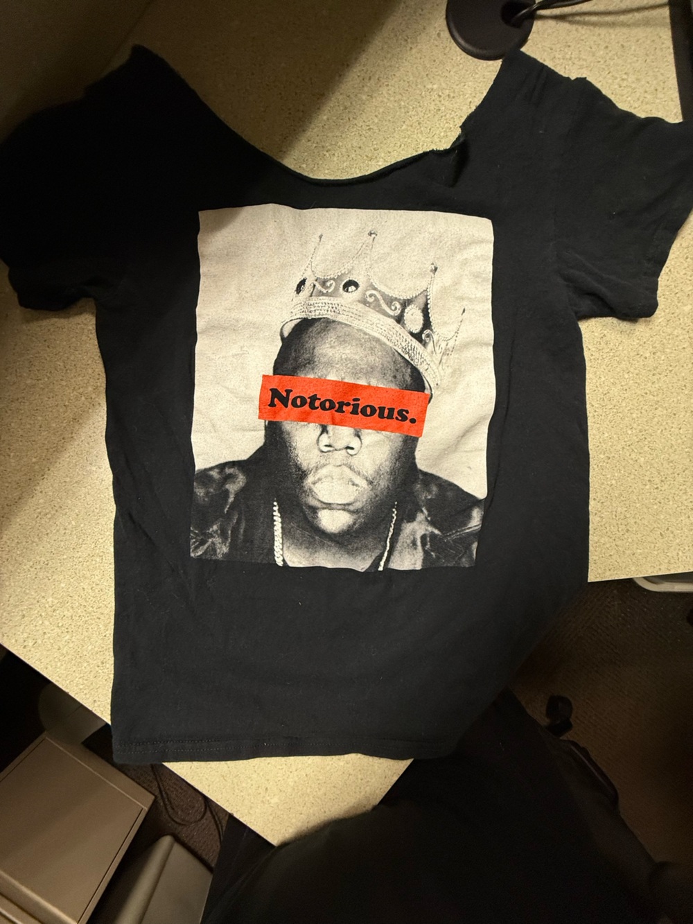 Vintage Notorious B.I.G. Graphic Tee with Red Accent. SZ Small